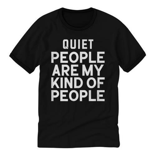 Introvert Quiet People Are My Kind Of People Unisex Cotton Ringer T-Shirt - Raresse
