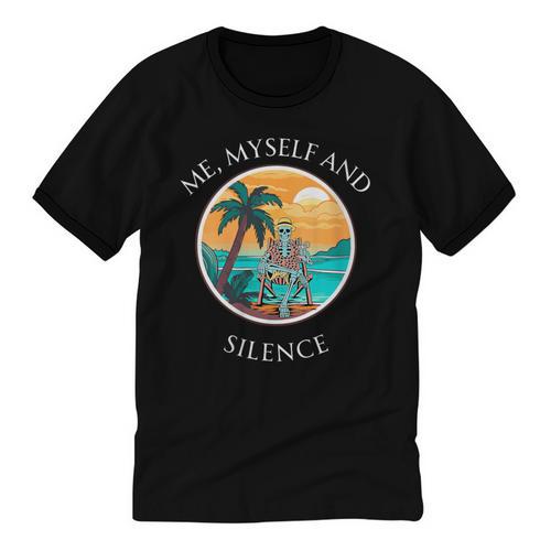Introvert Relaxation Me Myself And Silence Summer Vacation Unisex Cotton Ringer T-Shirt - Raresse