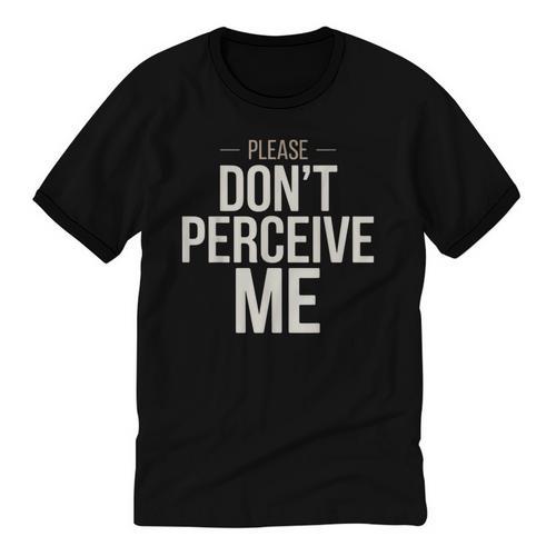 Introvert Saying Please Dont Perceive Me Social Humor Unisex Cotton Ringer T-Shirt - Raresse