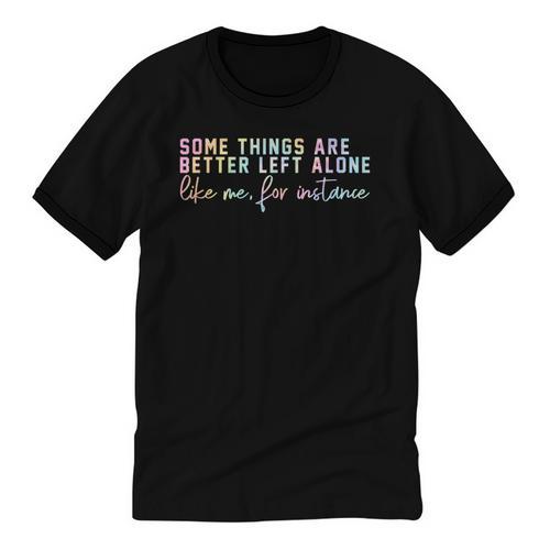 Introvert Some Things Are Better Left Alone Tie Dye Unisex Cotton Ringer T-Shirt - Raresse
