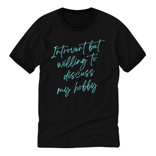 Introvert But Willing To Discuss My Hobby Unisex Cotton Ringer T-Shirt - Raresse