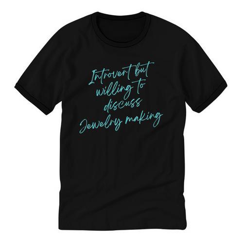 Introvert But Willing To Discuss Jewelry Making Unisex Cotton Ringer T-Shirt - Raresse