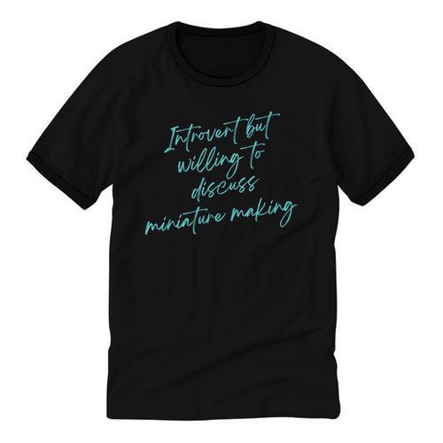 Introvert But Willing To Discuss Miniature Making Unisex Cotton Ringer T-Shirt - Raresse