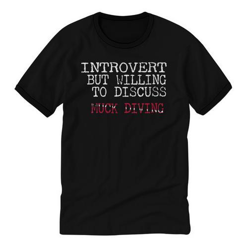 Introvert But Willing To Discuss Muck Scuba Diving Unisex Cotton Ringer T-Shirt - Raresse