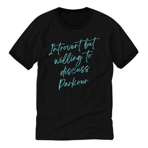 Introvert But Willing To Discuss Parkour Unisex Cotton Ringer T-Shirt - Raresse
