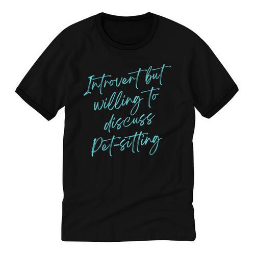 Introvert But Willing To Discuss Pet-Sitting Unisex Cotton Ringer T-Shirt - Raresse