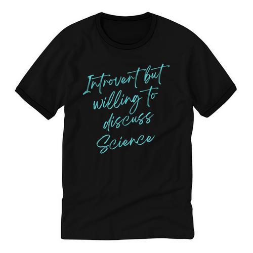 Introvert But Willing To Discuss Science Unisex Cotton Ringer T-Shirt - Raresse