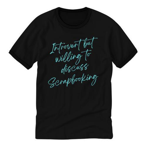 Introvert But Willing To Discuss Scrapbooking Unisex Cotton Ringer T-Shirt - Raresse