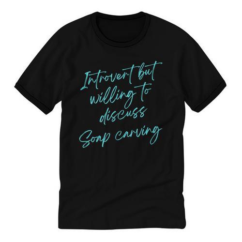 Introvert But Willing To Discuss Soap Carving Unisex Cotton Ringer T-Shirt - Raresse