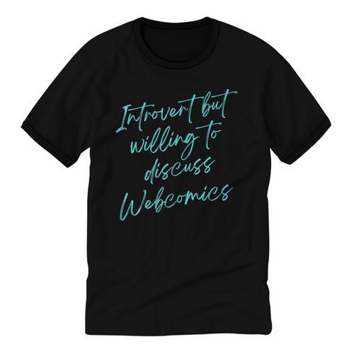 Introvert But Willing To Discuss Webcomics Unisex Cotton Ringer T-Shirt - Raresse