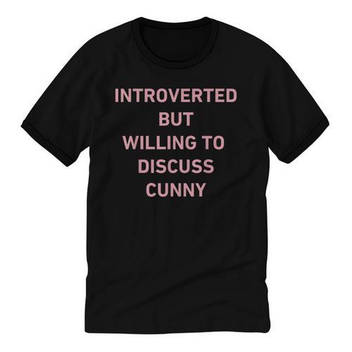 Introverted But Willing To Discuss Cunny Unisex Cotton Ringer T-Shirt - Raresse