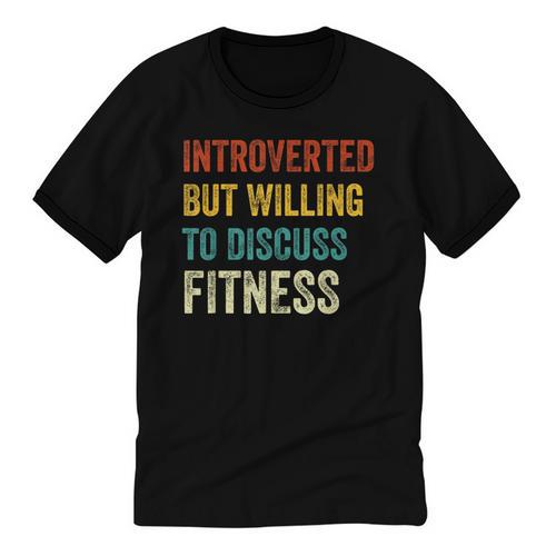 Introverted But Willing To Discuss Fitness Hobby Unisex Cotton Ringer T-Shirt - Raresse