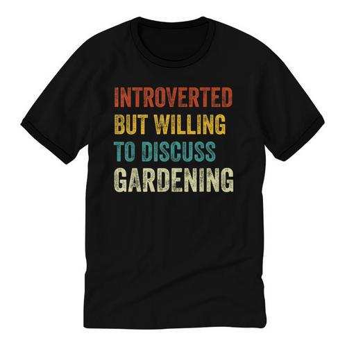 Introverted But Willing To Discuss Gardening Hobby Unisex Cotton Ringer T-Shirt - Raresse