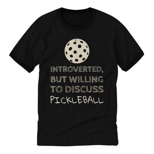 Introverted But Willing To Discuss Pickleball Unisex Cotton Ringer T-Shirt - Raresse