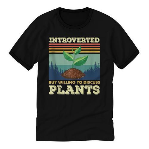 Introverted But Willing To Discuss Plants Unisex Cotton Ringer T-Shirt - Raresse