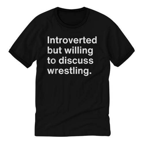 Introverted But Willing To Discuss Wrestling Introverts Unisex Cotton Ringer T-Shirt - Raresse
