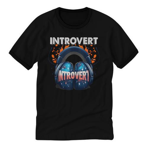 Introvert's Best Friend Noise-Canceling Headphones Unisex Cotton Ringer T-Shirt - Raresse