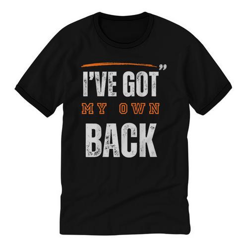 I’VE GOT MY OWN BACK INTROVERT Words On Back Unisex Cotton Ringer T-Shirt - Raresse