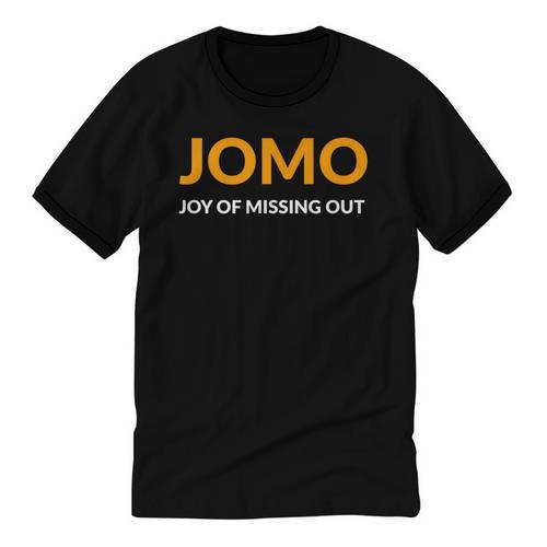 JOMO Joy Of Missing Out Introvert Unisex Cotton Ringer T-Shirt - Raresse