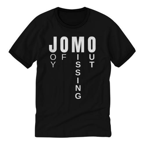 JOMO Joy Of Missing Out Sarcastic Introvert Unisex Cotton Ringer T-Shirt - Raresse
