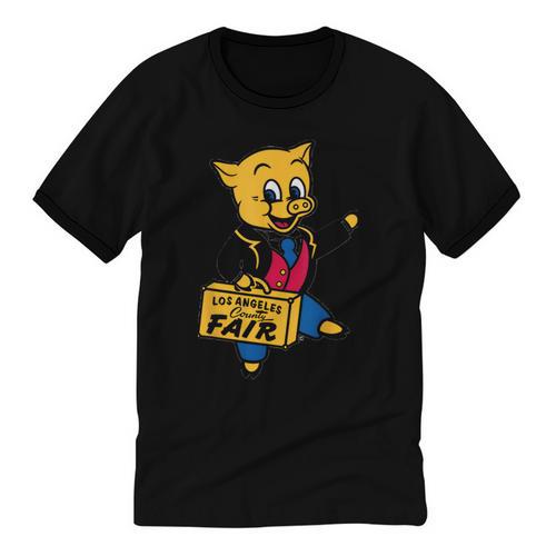 LA Fair Los Angeles County Vintage Nostalgia Unisex Cotton Ringer T-Shirt - Figerry