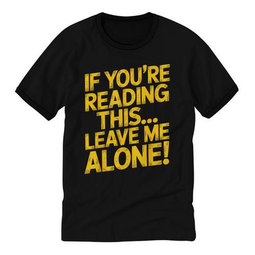 Leave Me Alone – Sarcastic Saying For Introverts Unisex Cotton Ringer T-Shirt - Raresse