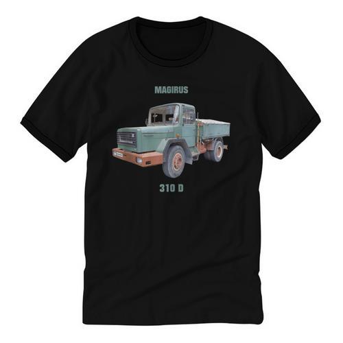 Magirus Deutz 310D Corner Cover Truck Vintage Car Nostalgia Unisex Cotton Ringer T-Shirt - Figerry