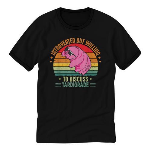 Microbiology Science Nerd STEM Introvert Tardigrades Lover Unisex Cotton Ringer T-Shirt - Raresse