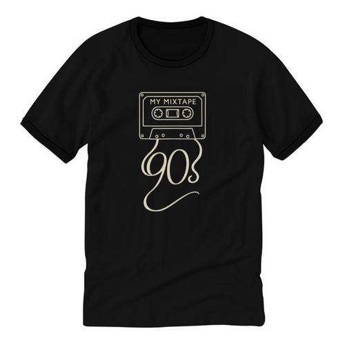 My Mixtape 90s – Retro Cassette Tape Nostalgia Unisex Cotton Ringer T-Shirt - Figerry