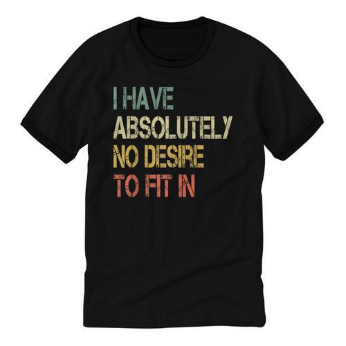 I Have No Desire To Fit In Shy Introvert Sarcasm AntiSocial Unisex Cotton Ringer T-Shirt - Raresse