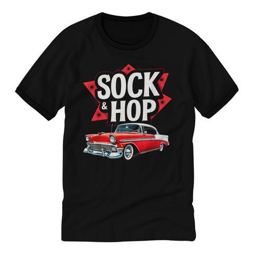 Nostalgia 1950s Sock Hop Dance Unisex Cotton Ringer T-Shirt - Figerry