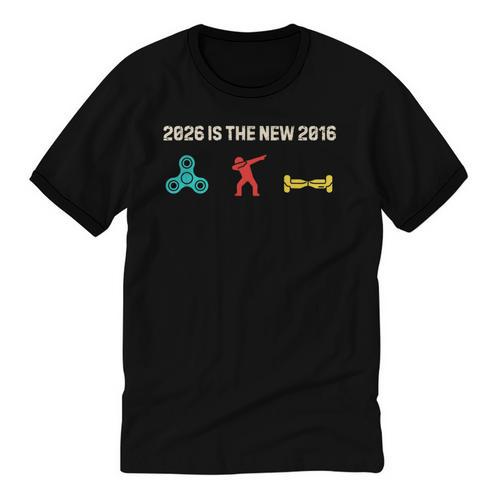 Nostalgia 2026 Is The New 2016 Vibes 2026 Is 2016 Unisex Cotton Ringer T-Shirt - Figerry