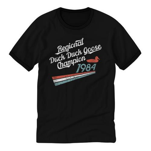 Nostalgia 80s Duck Goose Distressed Unisex Cotton Ringer T-Shirt - Figerry