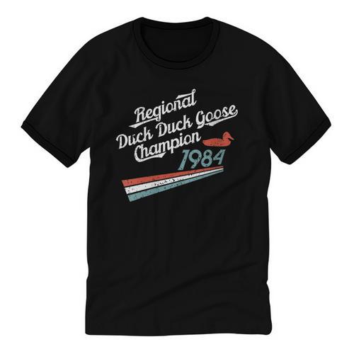 Nostalgia 80s Duck Goose Distressed Unisex Cotton Ringer T-Shirt - Figerry