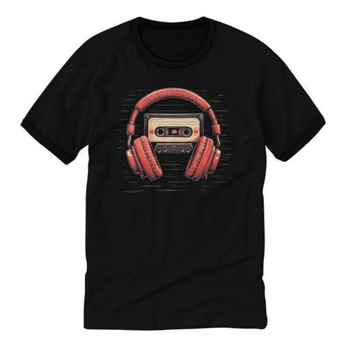 Nostalgia Cassette Men Women 80s 90s Retro Mixtape Tape Unisex Cotton Ringer T-Shirt - Figerry