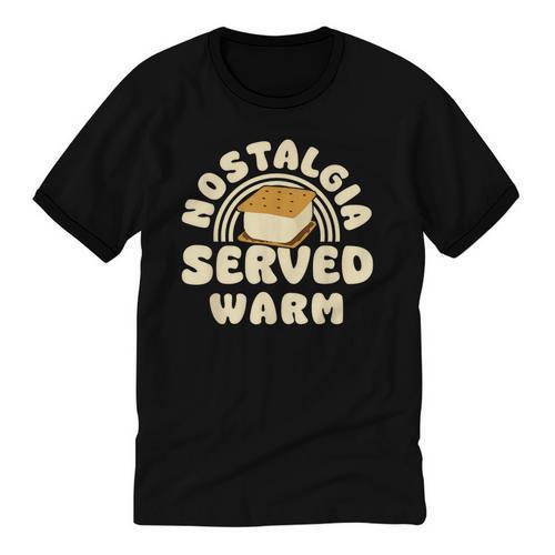 Nostalgia Served Warm Smore Unisex Cotton Ringer T-Shirt - Figerry