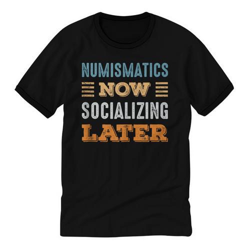 Numismatics Now Minimal Socializing Introvert Vintage Unisex Cotton Ringer T-Shirt - Raresse