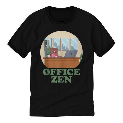 Office Zen Introvert Office Staff Secretary Employee Admin Unisex Cotton Ringer T-Shirt - Raresse