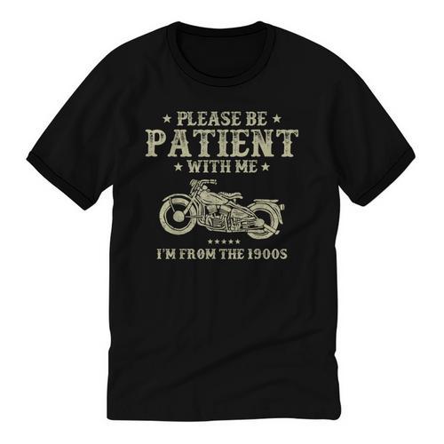 Old Biker I'm From The 1900s Motorcycle Classic Men Unisex Cotton Ringer T-Shirt - Figerry