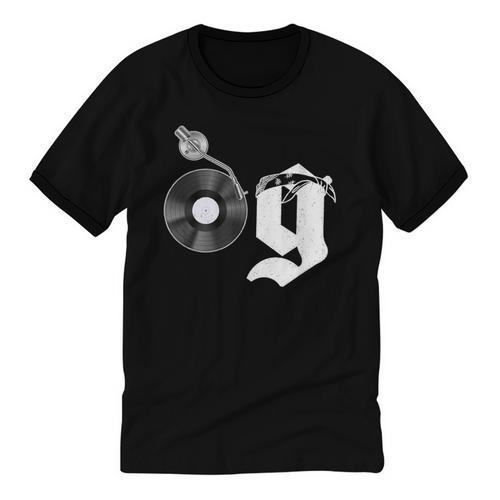 Old School Dad OG Hip Hop Head Vinyl Retro 80s90s Nostalgia Unisex Cotton Ringer T-Shirt - Figerry