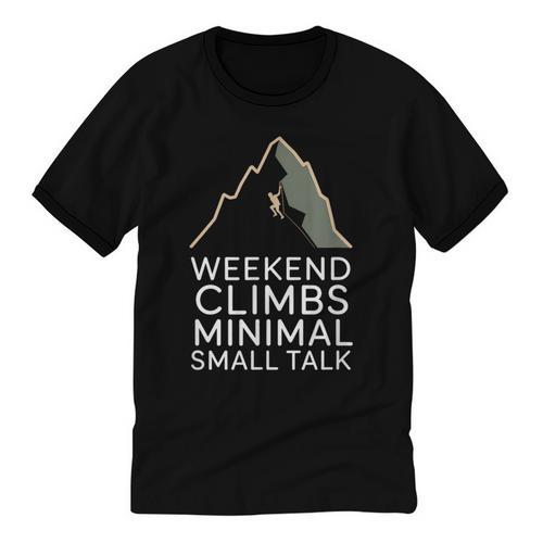 Outdoor Introvert Vibes Weekend Climber Unisex Cotton Ringer T-Shirt - Raresse