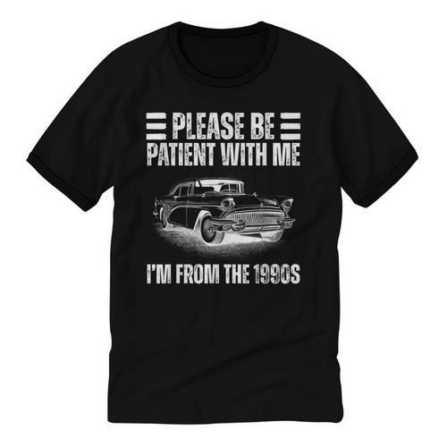Be Patient With Me I'm From The 1900s Fathers Day Unisex Cotton Ringer T-Shirt - Figerry