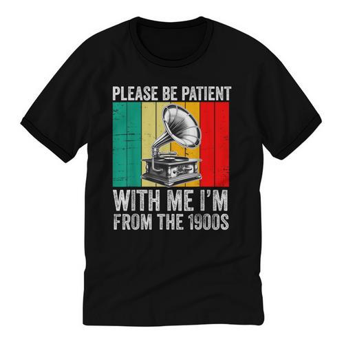 Be Patient With Me I'm From The 1900s Unisex Cotton Ringer T-Shirt - Figerry