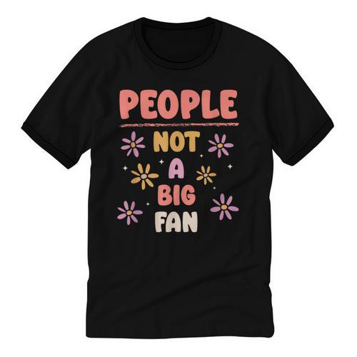 People Not A Big Fan Introverted Person Awkward Introvert Unisex Cotton Ringer T-Shirt - Raresse