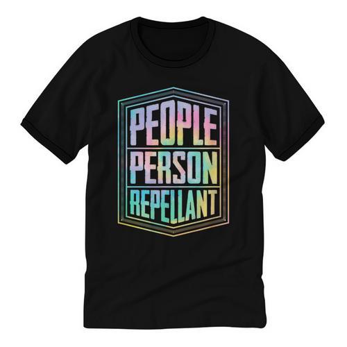 People Person Repellant Antisocial Introvert Unisex Cotton Ringer T-Shirt - Raresse