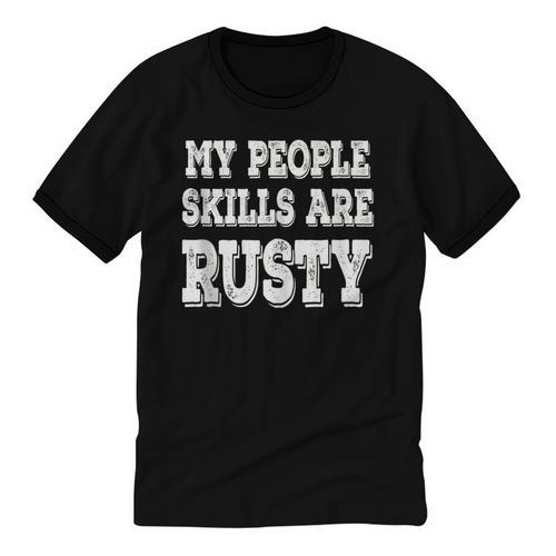 My People Skills Are Rusty Introvert SPN Moments Unisex Cotton Ringer T-Shirt - Raresse