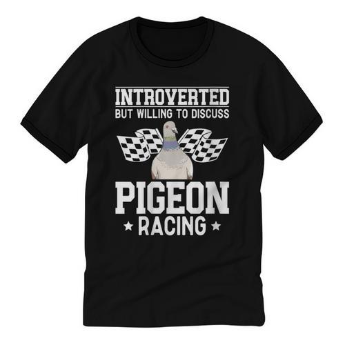 Pigeon Racing Introvert Pigeon Breeder Homing Pigeon Unisex Cotton Ringer T-Shirt - Raresse