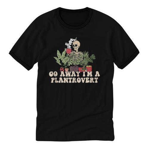 Plant Coffee Lover Plantrovert Gardening Introvert Unisex Cotton Ringer T-Shirt - Raresse