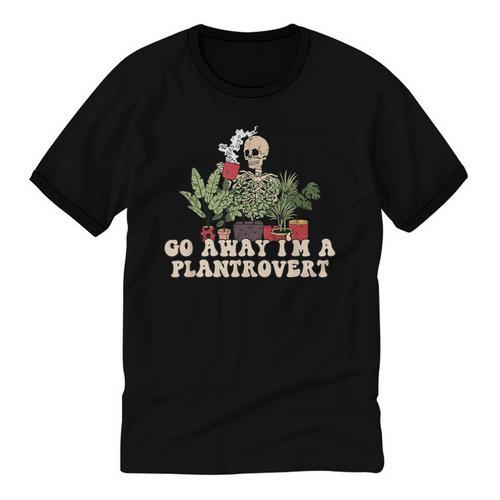 Plant Coffee Lover Plantrovert Gardening Introvert Unisex Cotton Ringer T-Shirt - Raresse