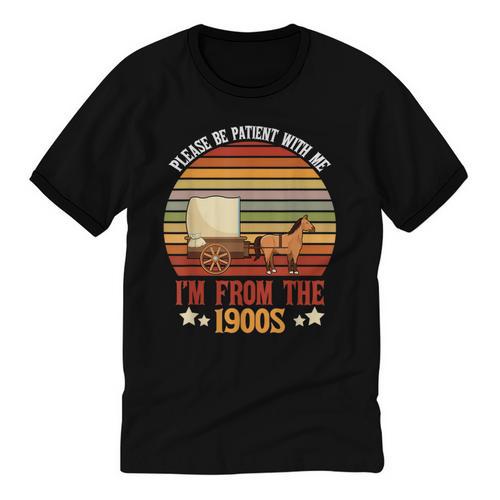 Please Be Patient With Me I'm From The 1900s Cool Dad Unisex Cotton Ringer T-Shirt - Figerry